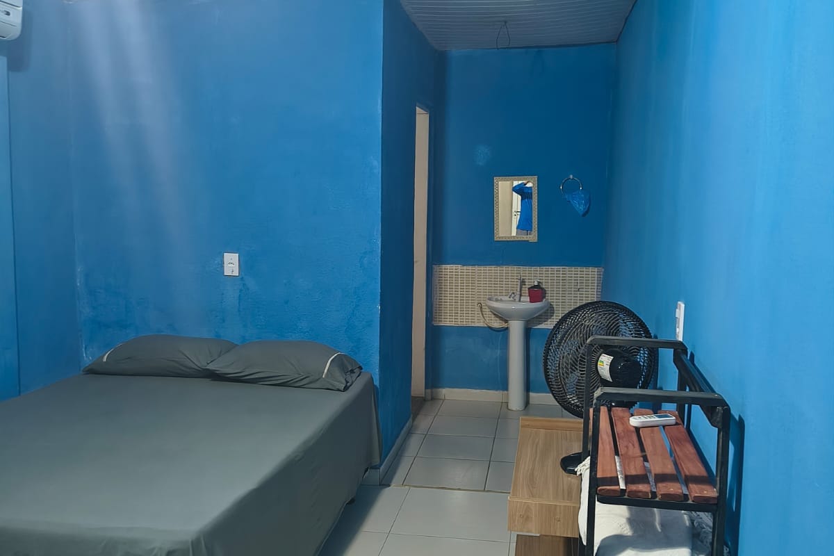 Quarto da Casa Verde com cama de casal